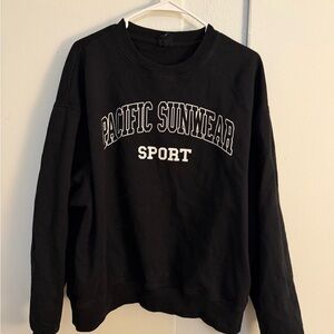 PacSun Black Crew Neck and short set